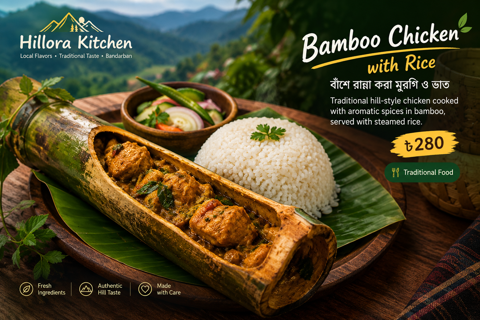 Bamboo Chicken with Rice